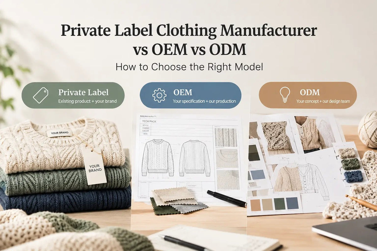 Private Label Clothing Manufacturer vs OEM vs ODM: How to Choose the Right Model - BENTA Crochet