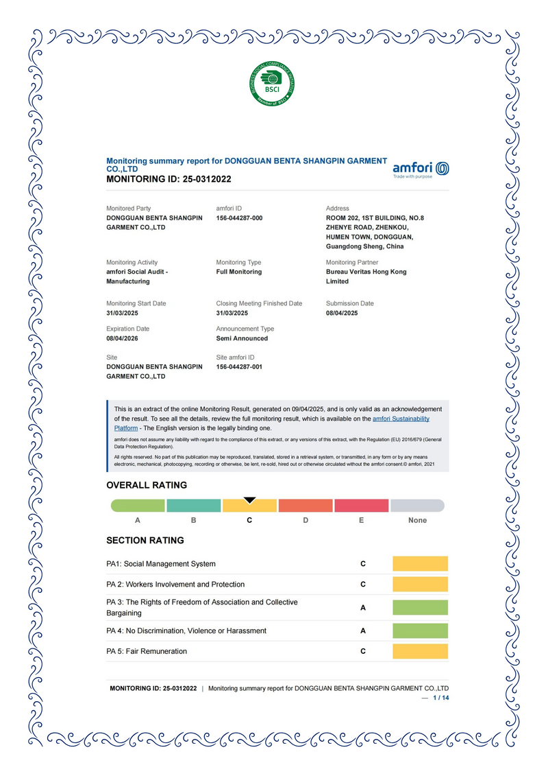 Certification document with decorative border and text on a white background