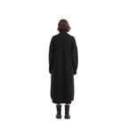 Black Shawl Collar Long Wrap Cardigan - BENTA Crochet