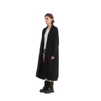 Black Shawl Collar Long Wrap Cardigan - BENTA Crochet