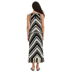 Chevron Crochet Tank & Fringe Maxi Skirt Set - BENTA Crochet