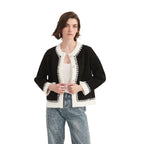 Classic Crew Neck Cardigan Sweater - BENTA Crochet