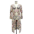 Crochet Duster Cardigan | Hexagon Patchwork Long - BENTA Crochet