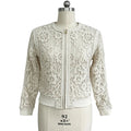 Crochet Jacket Wholesale | Floral Lace Bomber - BENTA Crochet
