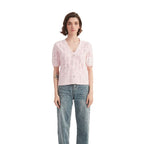 Cropped Hollow-Out V-Neck Sweater Top - BENTA Crochet