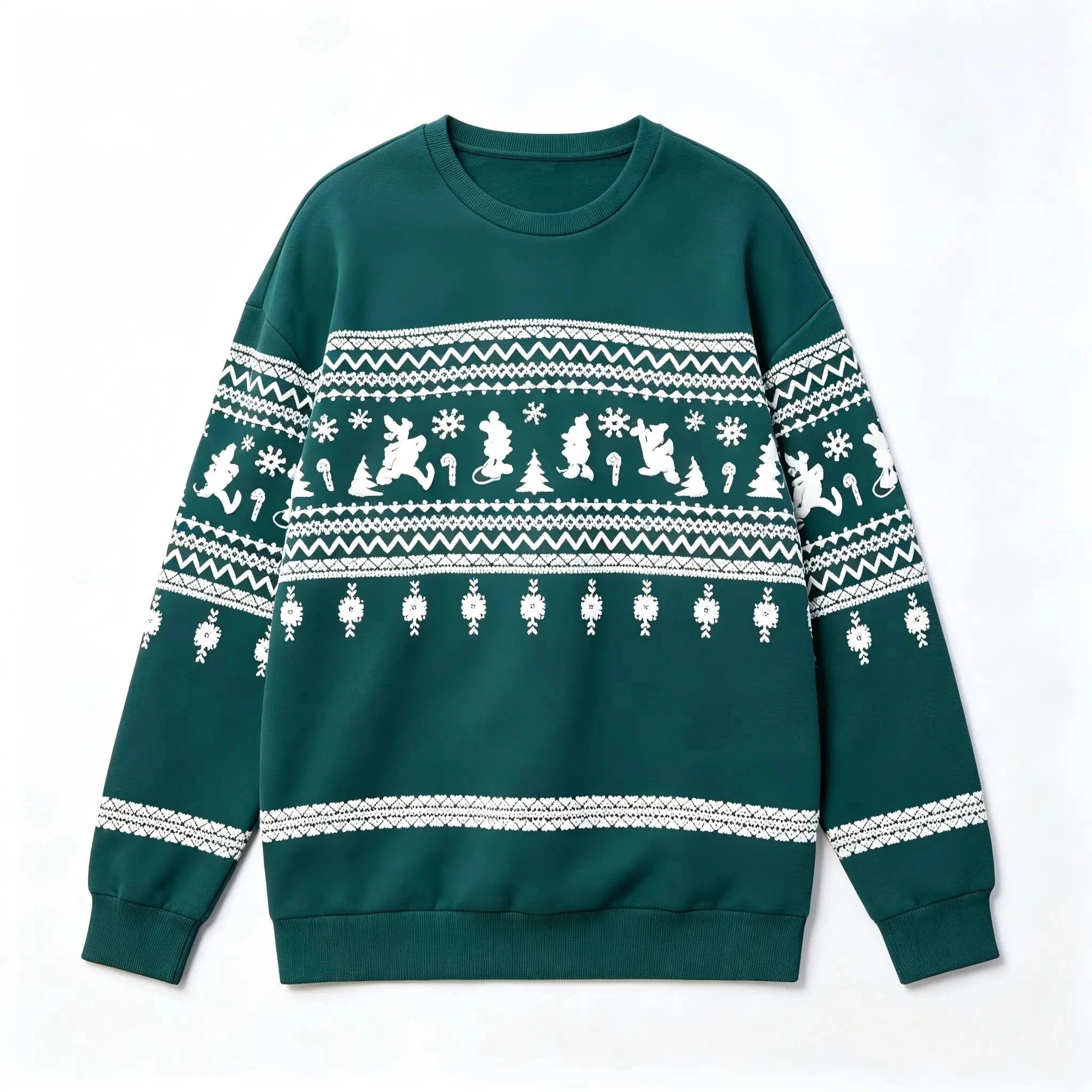 Custom Cartoon Character Fair Isle Sweatshirt OEM | Christmas Knitwear Manufacturer - BENTA Crochet
