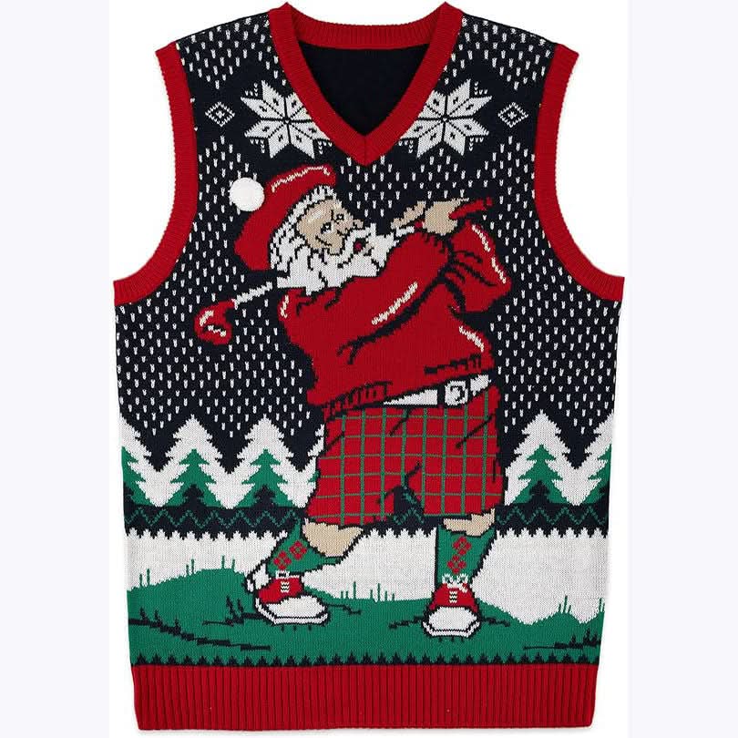 Custom Logo Jacquard Sweater Vest – Private Label Program - BENTA Crochet