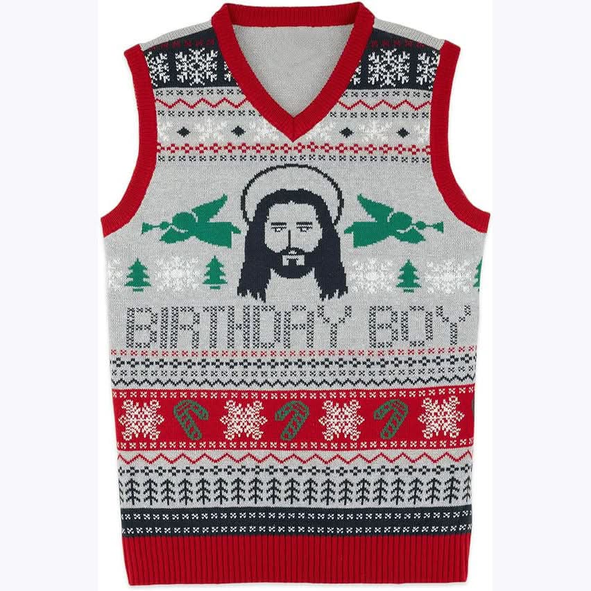Custom Logo Jacquard Sweater Vest – Private Label Program - BENTA Crochet