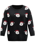 Custom Santa Claus Round Neck Pullover OEM | Multi-Color Christmas Knitwear - BENTA Crochet