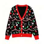 Custom Ugly Christmas Cardigan Sweater OEM | Women's Button-Down Knitwear - BENTA Crochet
