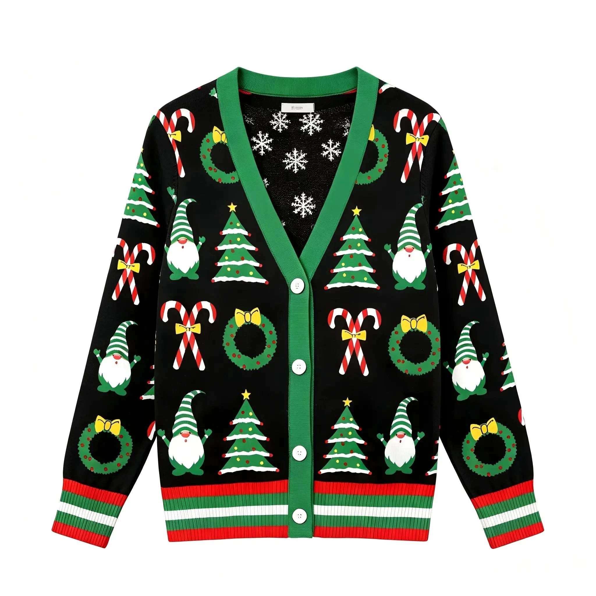 Custom Ugly Christmas Cardigan Sweater OEM | Women's Button-Down Knitwear - BENTA Crochet
