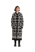 Designer-Inspired Striped Print Cardigan Sweater - BENTA Crochet