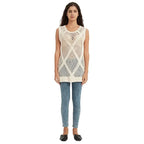 Diamond Lattice Crochet Tunic Vest - BENTA Crochet