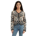 Floral Crochet Button-Front Cardigan - BENTA Crochet