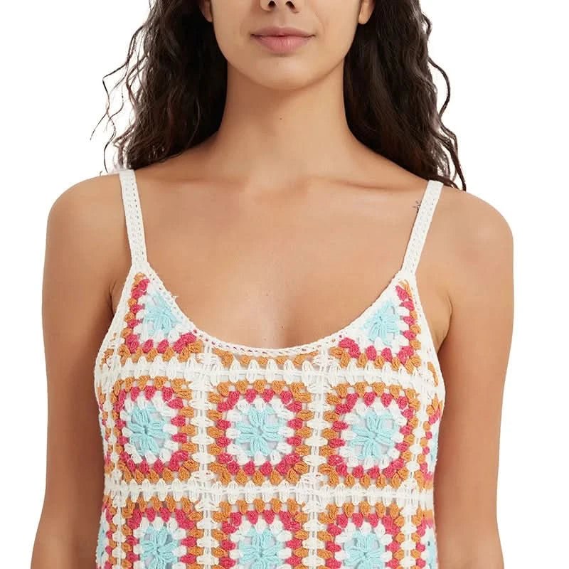 Granny Square Crochet Slip Dress - BENTA Crochet