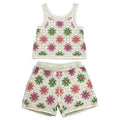 Kids Crochet Tank & Shorts Set | Floral Diamond Wholesale - BENTA Crochet
