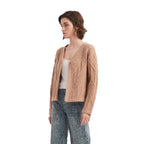 Patterned Button-Up Cropped Cardigan Sweater - BENTA Crochet
