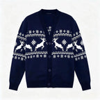 Reindeer Fair Isle Christmas Cardigan - BENTA Crochet