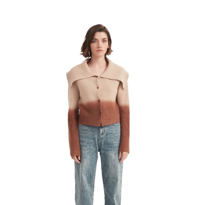 Vintage Long Sleeve Wool Cardigan Sweater - BENTA Crochet