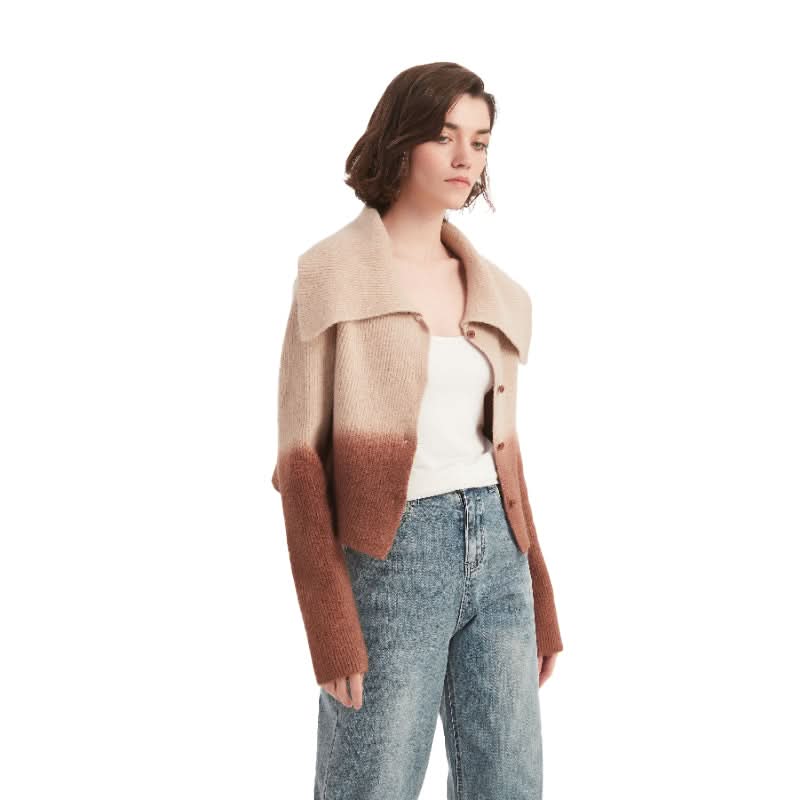 Vintage Long Sleeve Wool Cardigan Sweater - BENTA Crochet