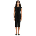 Women Contrast Piping Ribbed Sleeveless Midi Bodycon Knit Dress | Custom Private Label Knitwear - BENTA Crochet