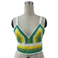 Women's Crochet Cami Top Wholesale | Striped Triangle - BENTA Crochet