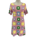 Women's Crochet Dress Wholesale | Pink Openwork Belted - BENTA Crochet
