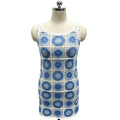 Women's Crochet Mini Dress | Blue Sunburst Medallion - BENTA Crochet