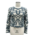 Women's Crochet Top | Ribbon Swirl Long Sleeve Cropped - BENTA Crochet