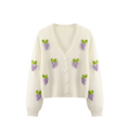 Women‘s sweet long sleeve 3D crochet Cardigan - BENTA Crochet
